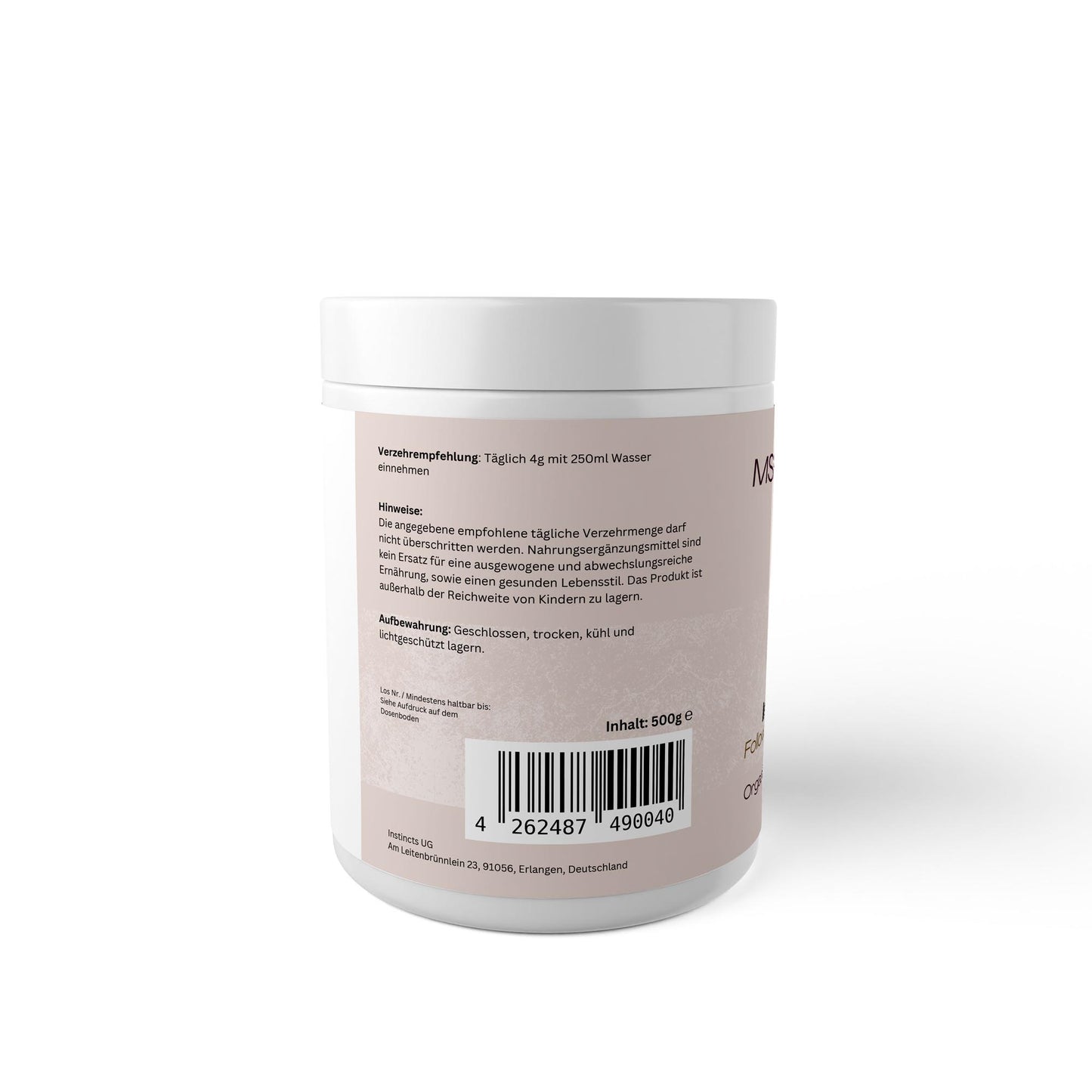MSM Pulver - 500g