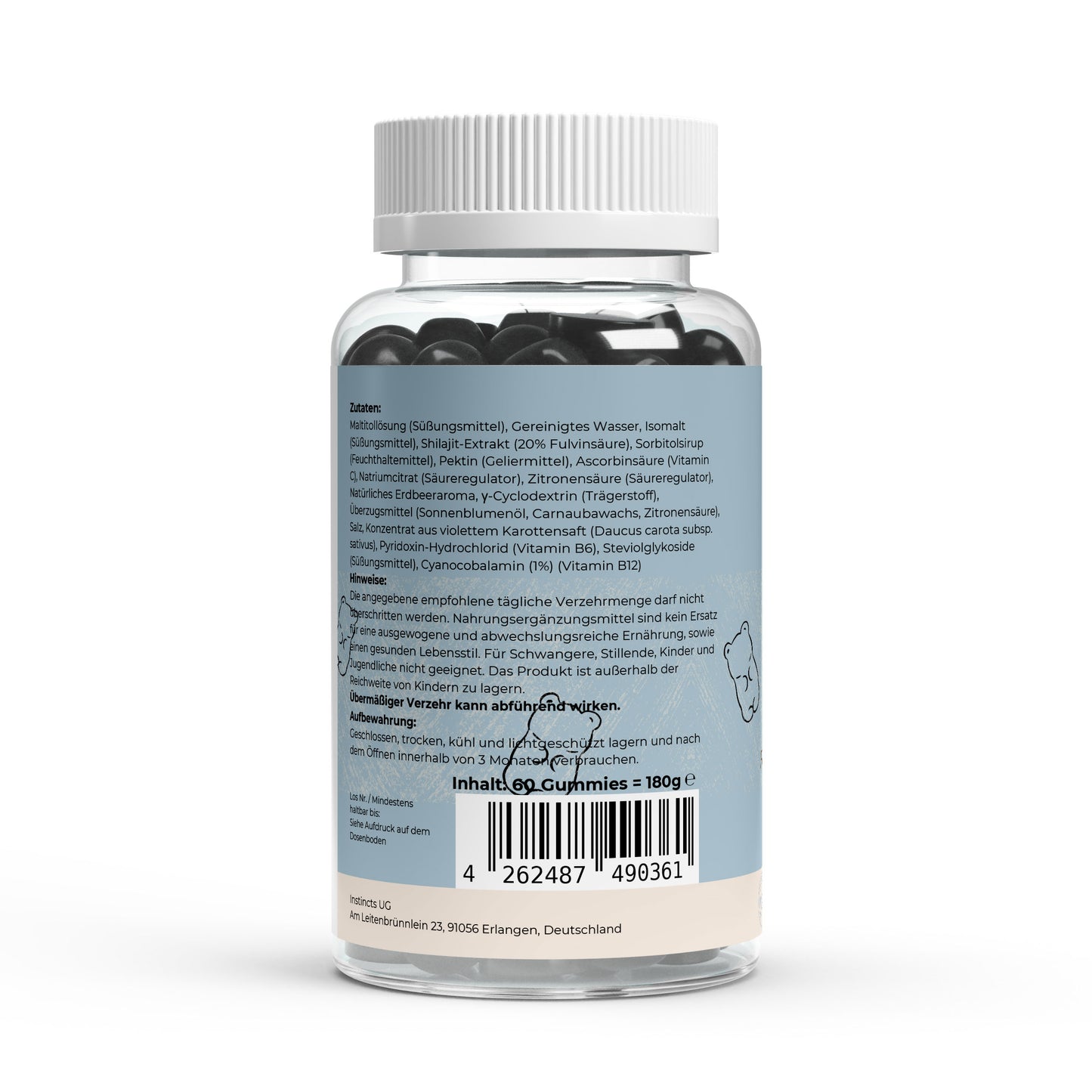Shilajit Gummies + Vitamin C,B6, B12 - 60 Stk.