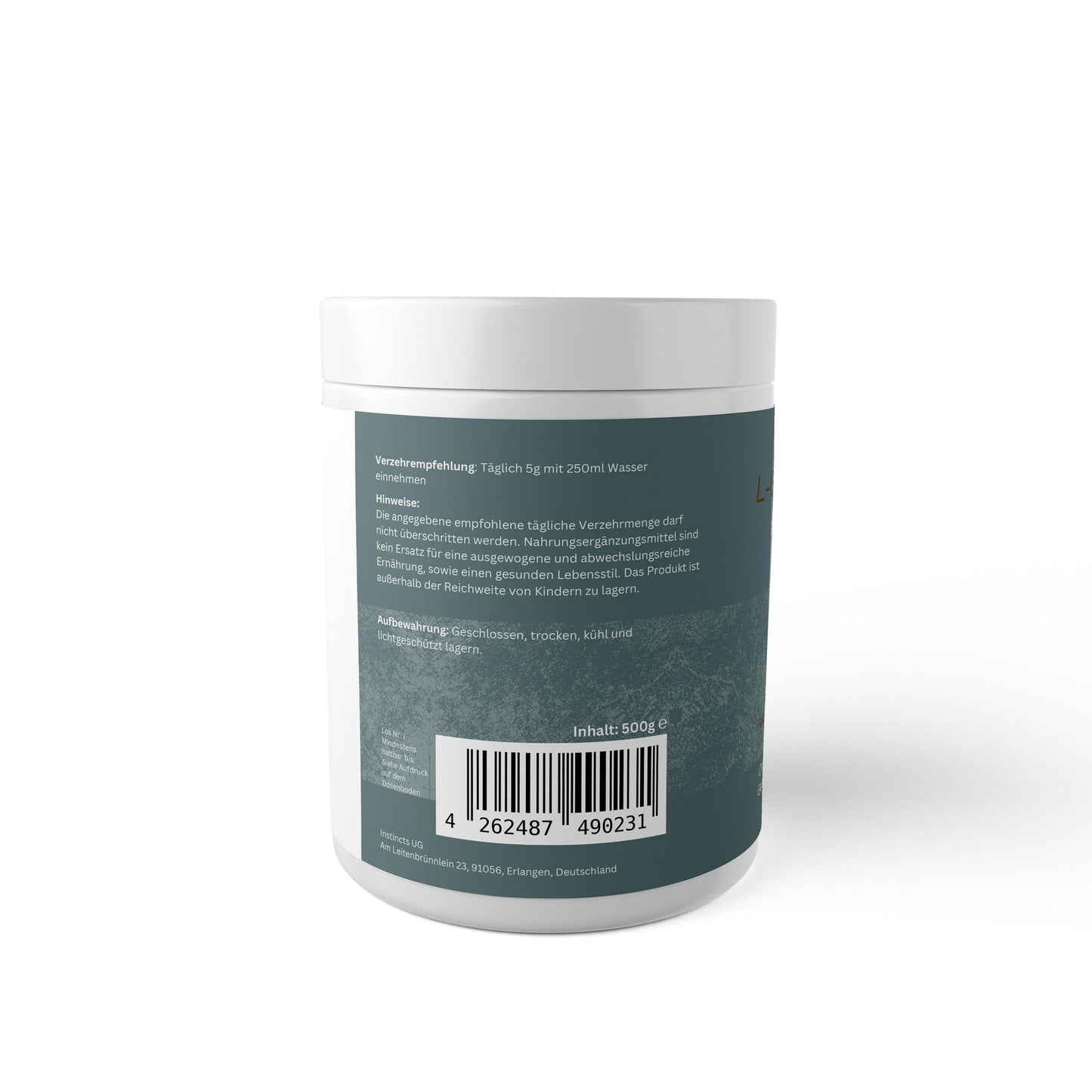 L-Glutamin Pulver - 500g