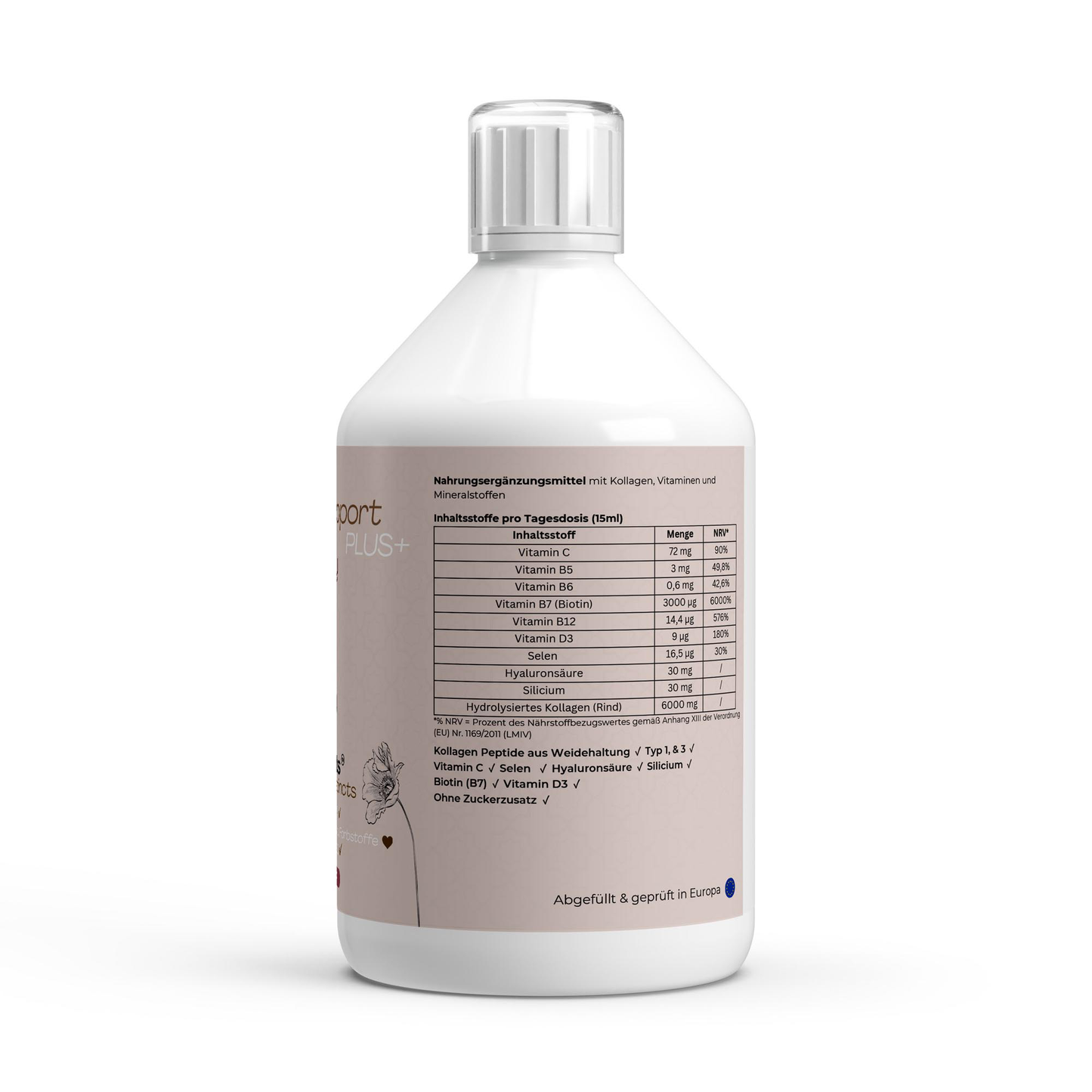 Kollagen Support PLUS+ Shots - Wild Berry - 500ml