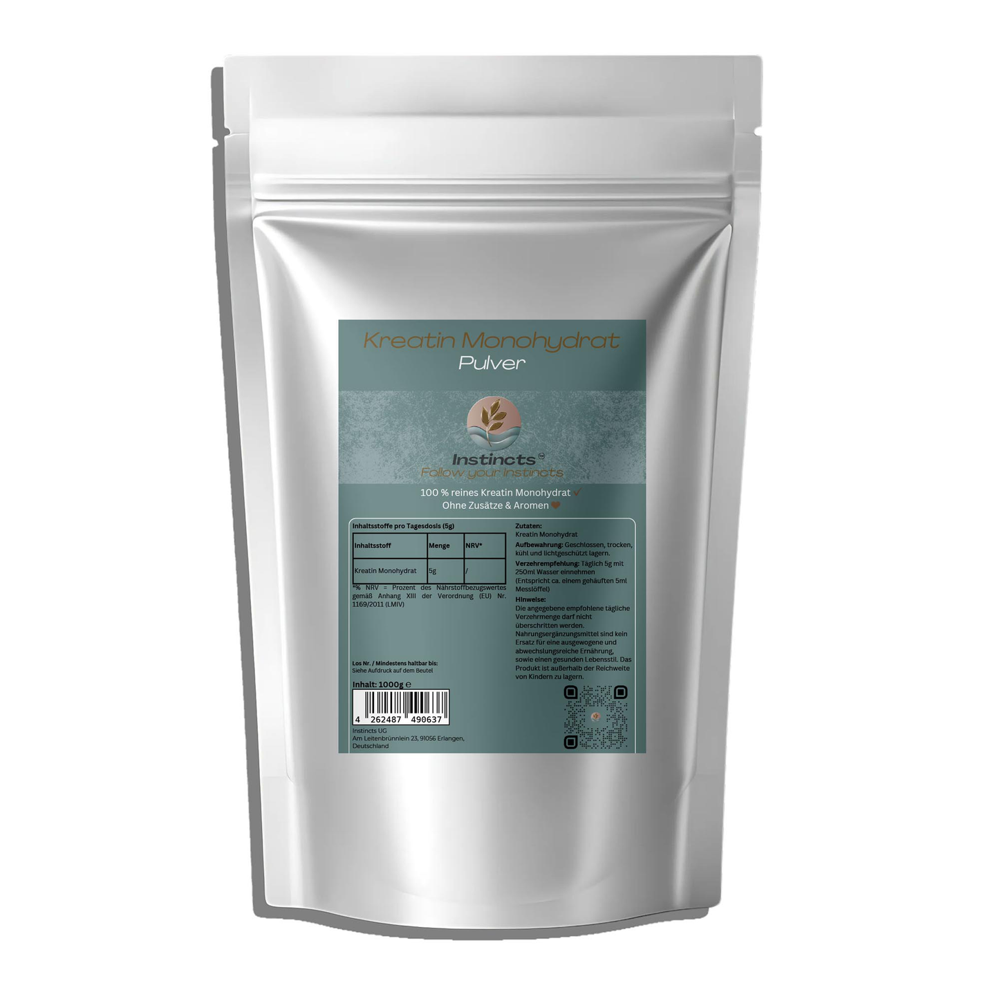 Kreatin Monohydrat - 1000g Doypack