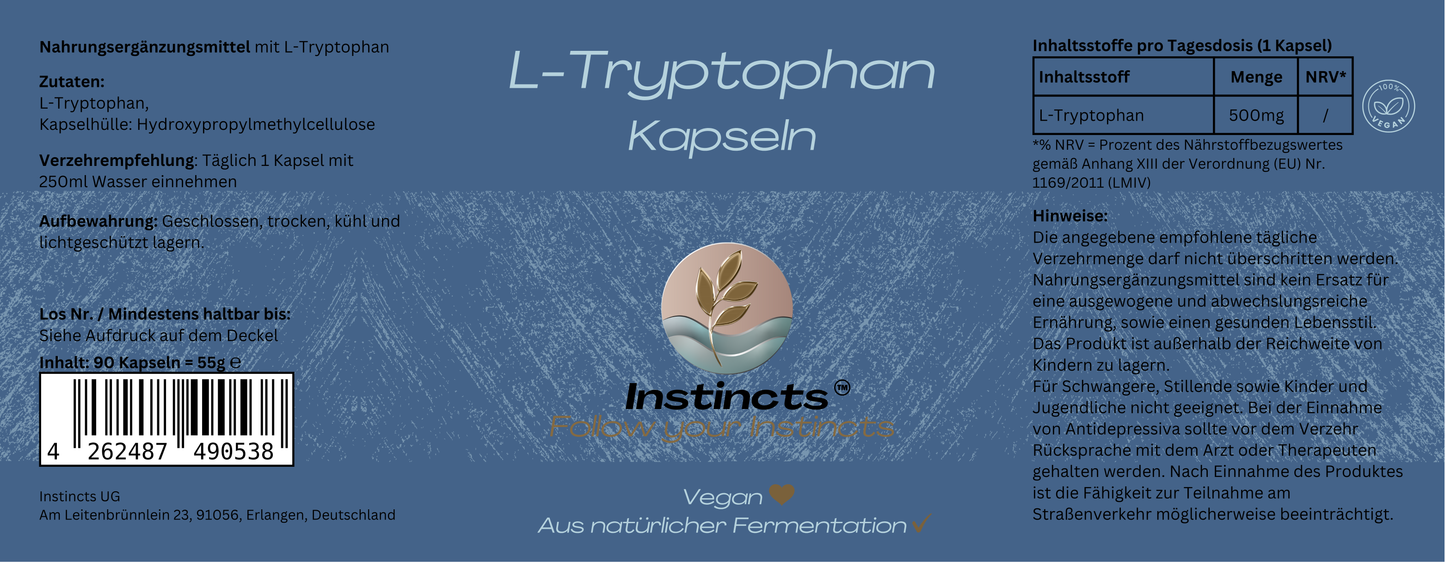 L-Tryptophan - 90 Kapseln