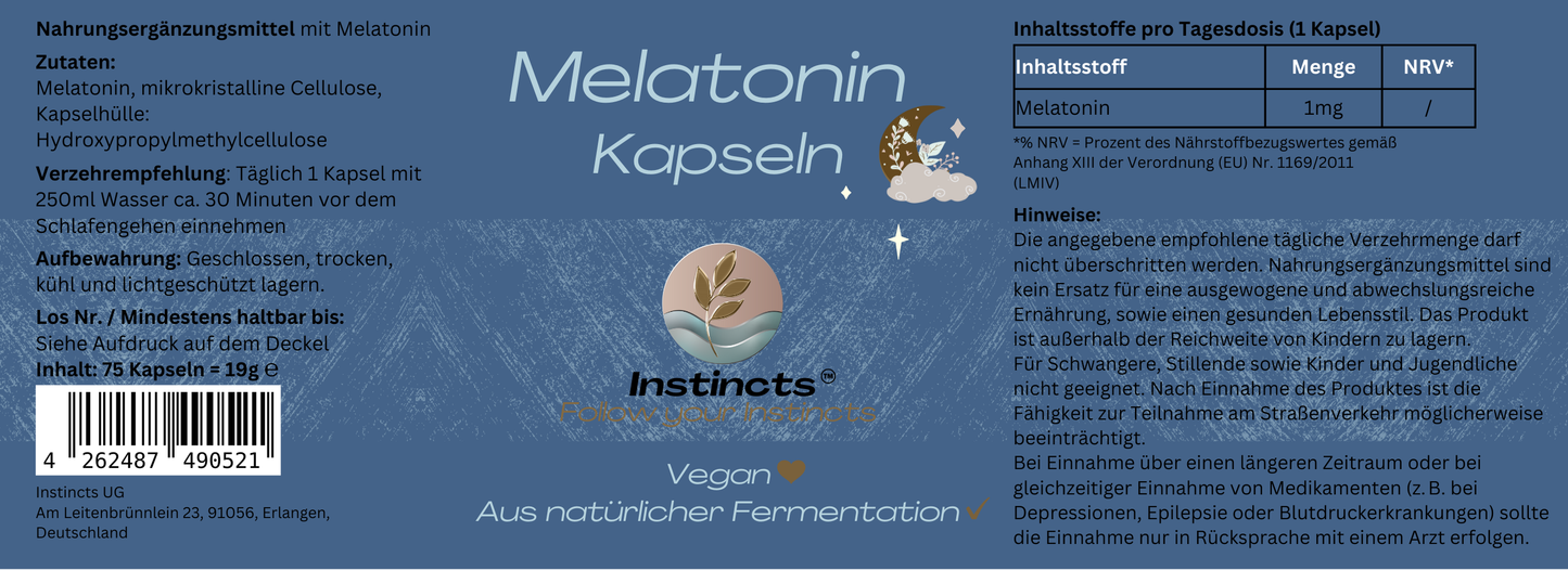 Melatonin - 75 Kapseln