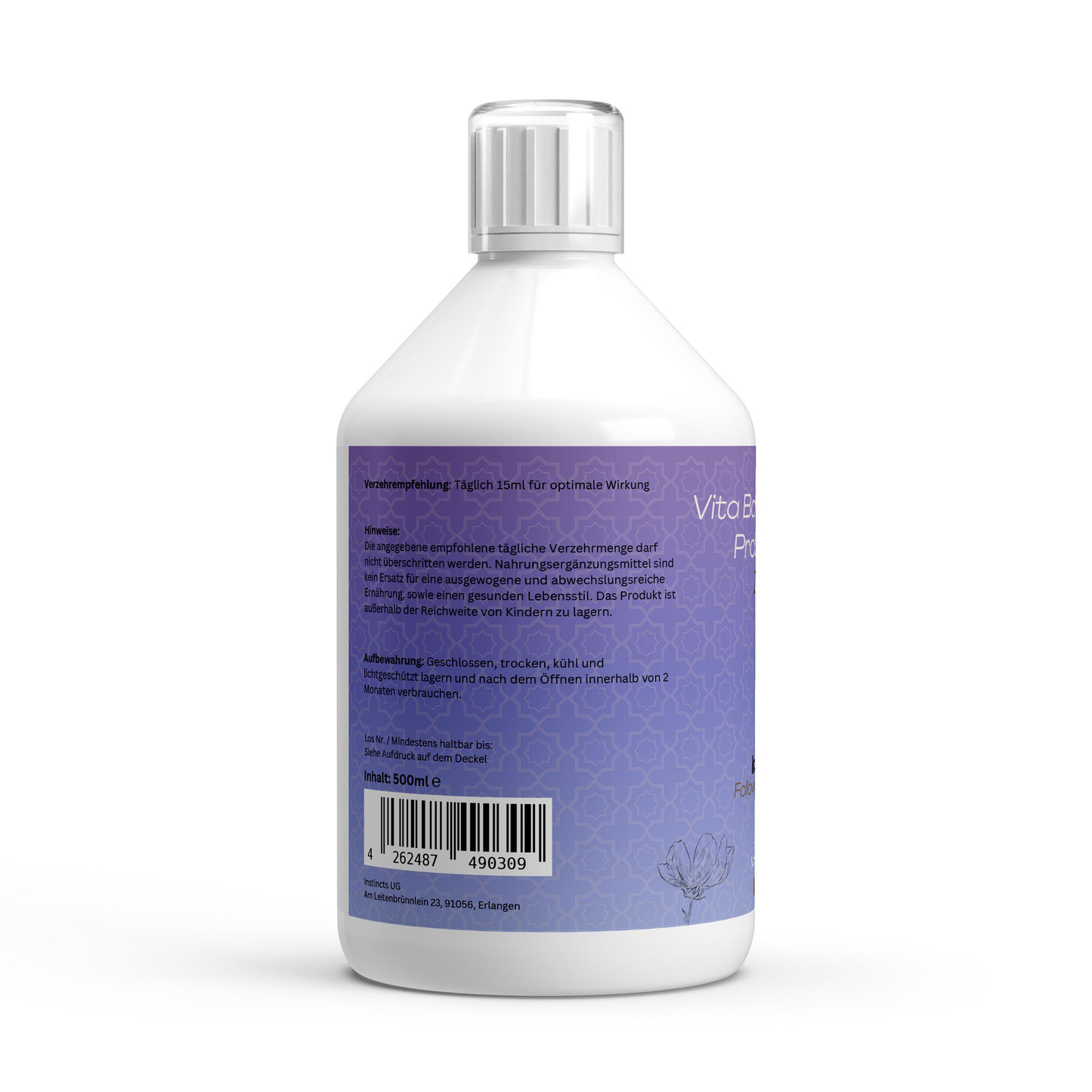 Vita Balance PLUS+ Probiotik Mix- mikroverkapselt - Zitrone - 500ml