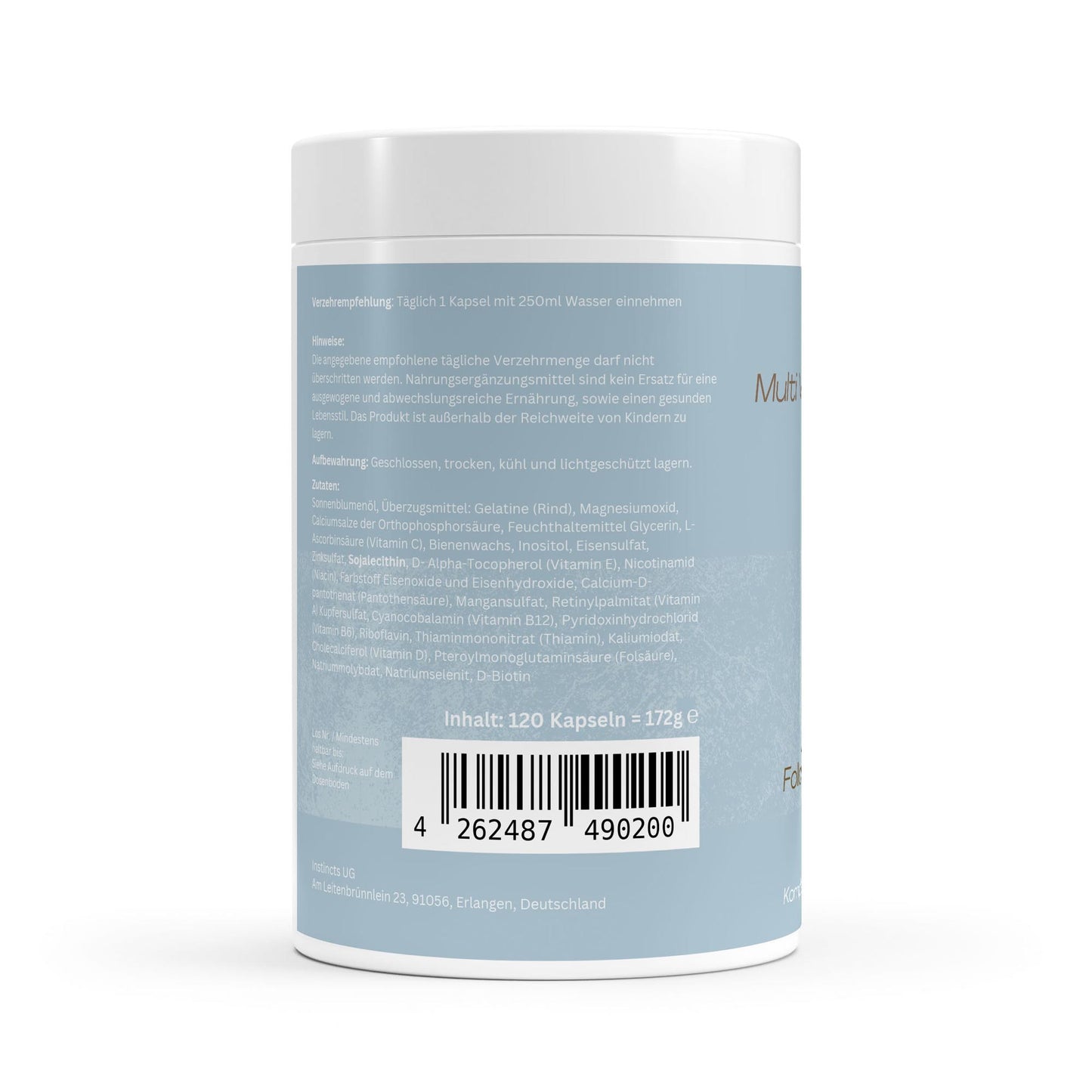 Multi Vitamin & Mineral Komplex - 120 Kapseln
