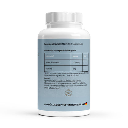 Ägyptisches Schwarzkümmelöl - 240 vegane Softgels