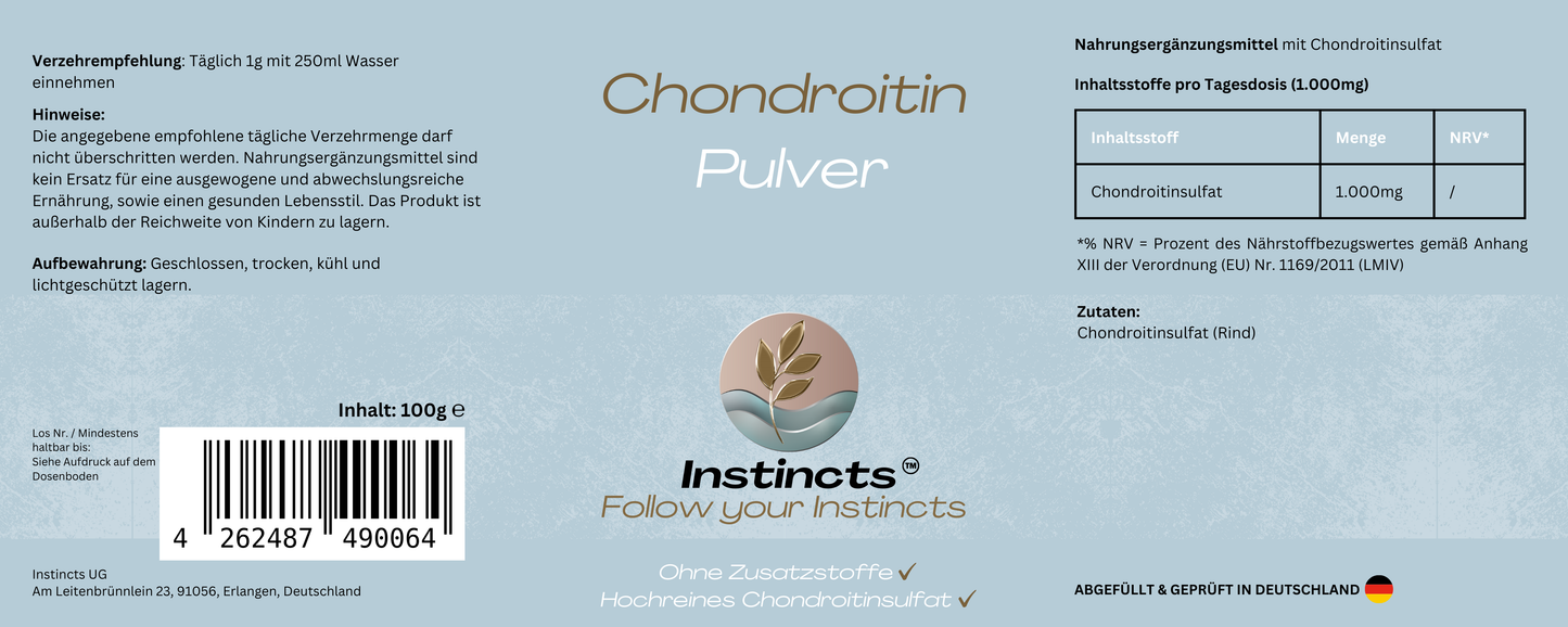 Chondroitin Pulver - 100g