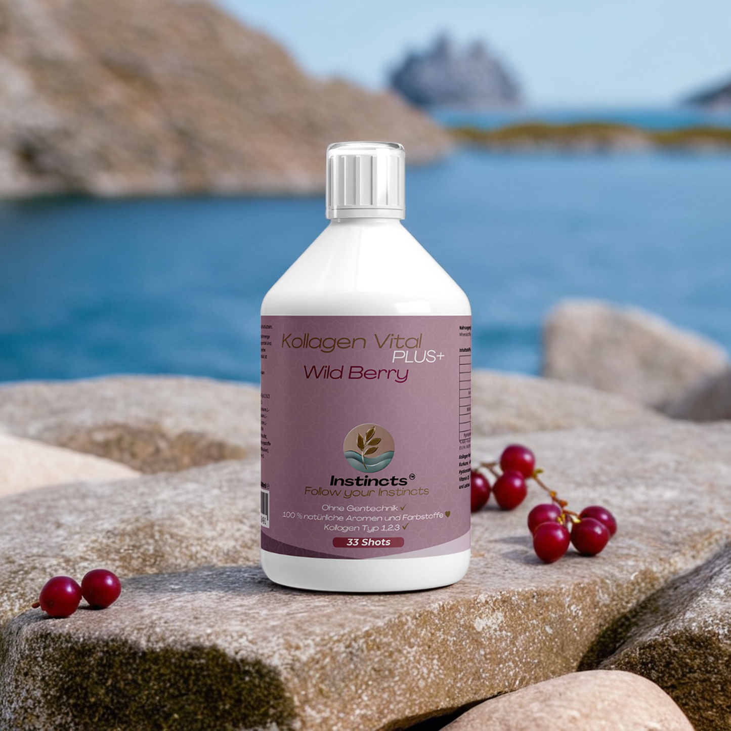 Kollagen Vital  PLUS+ Shots - Wild Berry  - 500ml