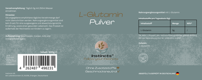 L-Glutamin Pulver - 500g