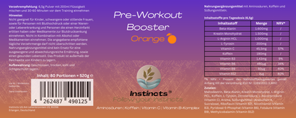 Pre-Workout Booster - 520g - Orange