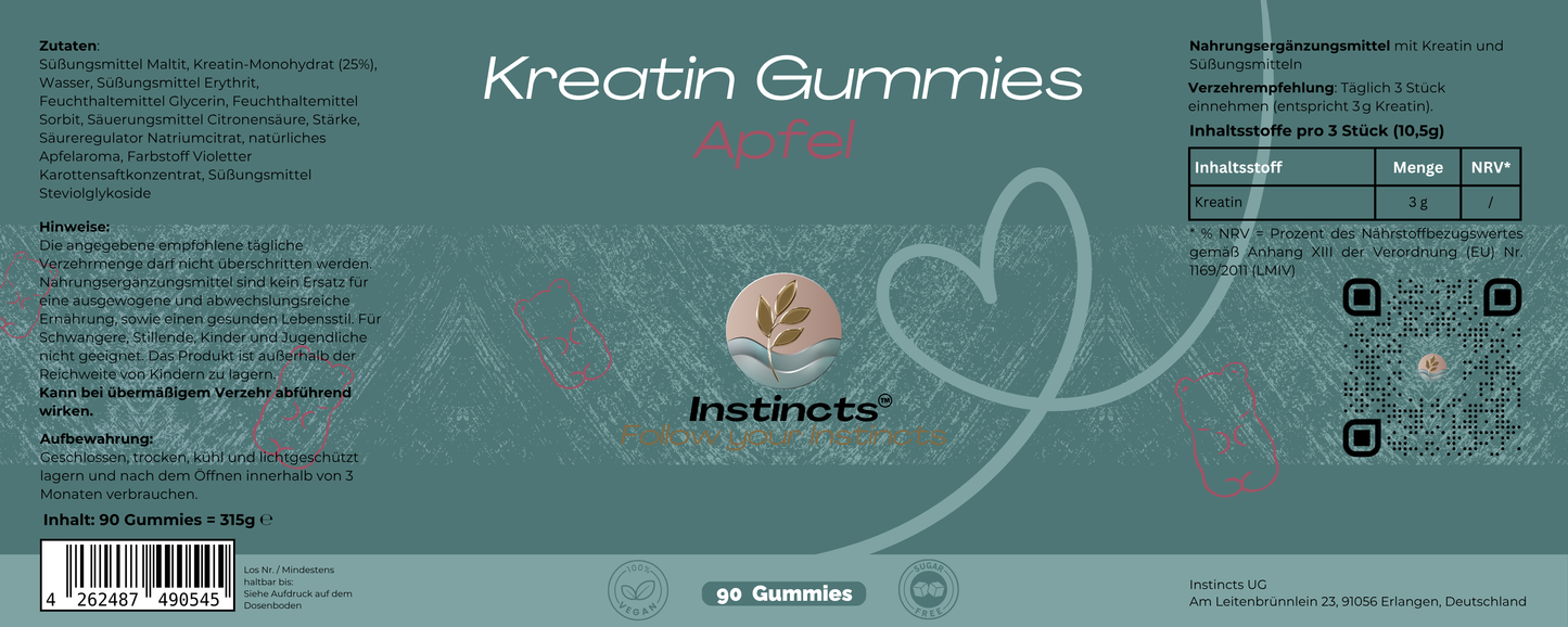 Kreatin Gummies - 90 Stk.