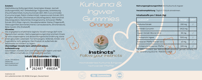 Kurkuma & Ingwer Gummies - 60 Stk.