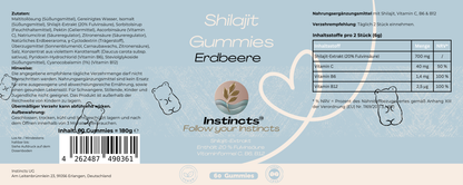 Shilajit Gummies + Vitamin C,B6, B12 - 60 Stk.